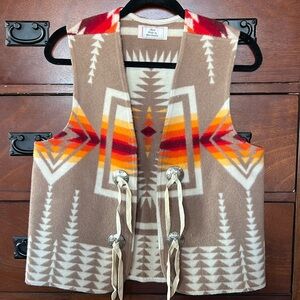 Women’s vest made from Pendleton wool fabric
